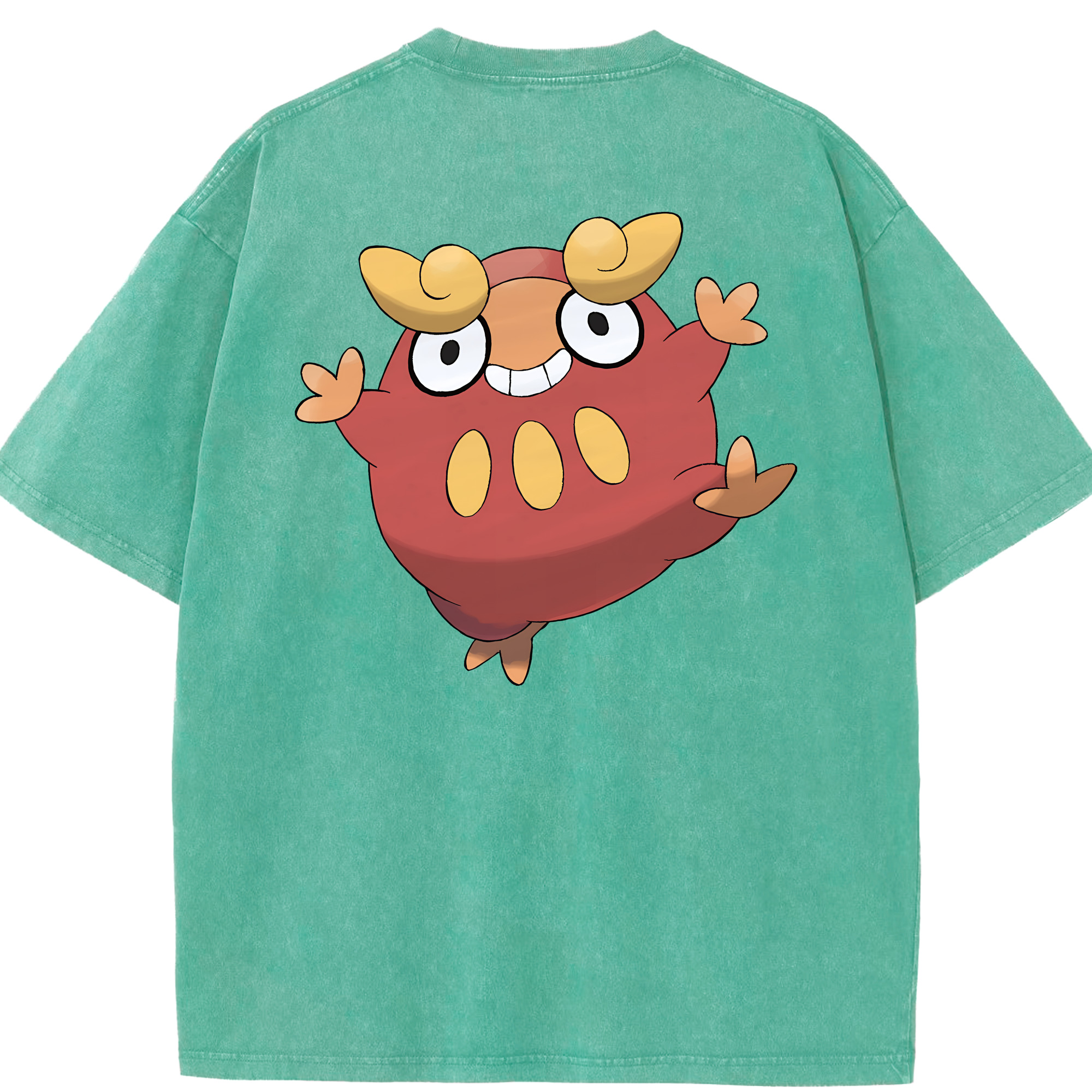 （画像用） ポケットモンスター Pokémon 綿100% ヴィンテージ風 半袖Tシャツ（背面プリント）